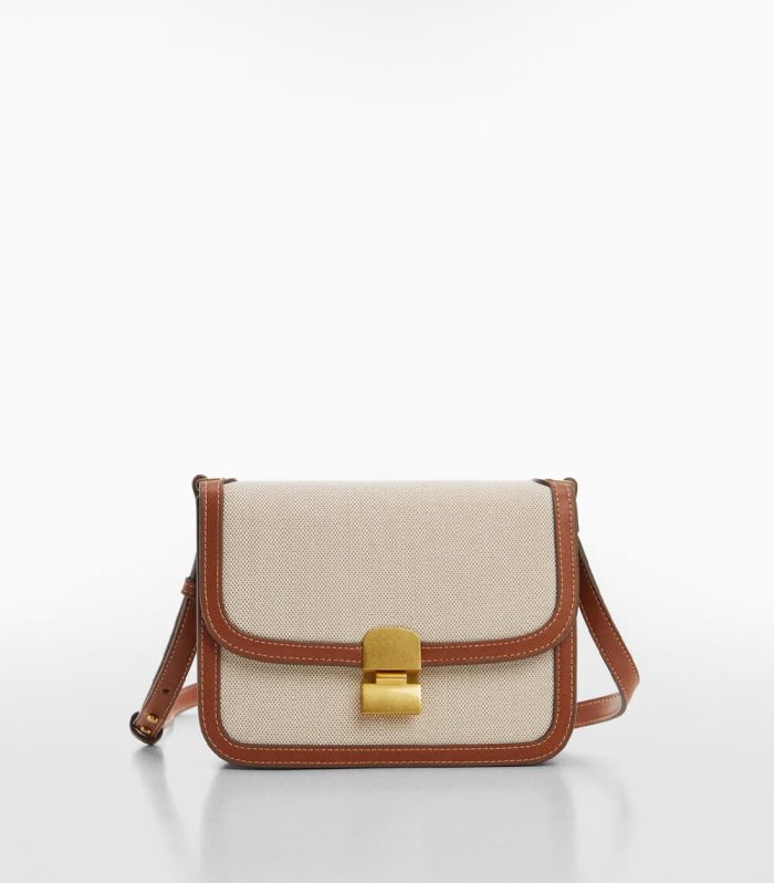 Crossbody bag with flap